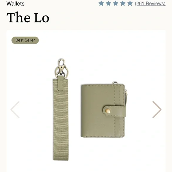 Andar the Lo Olive Green Wallet with Strap - Picture 1 of 5
